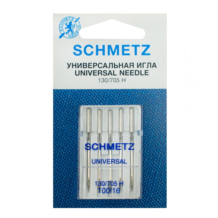Schmetz иглы универсальные 100, 5 шт